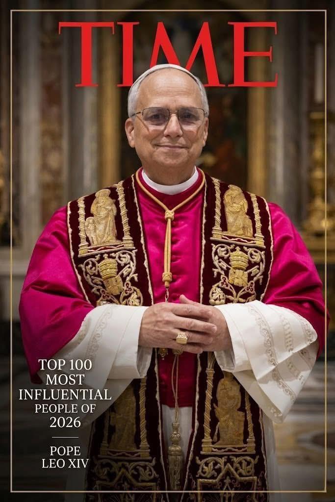 Il Papa sulla copertina del Time | aprile 2026